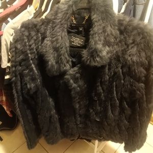 Real rabbit jacket